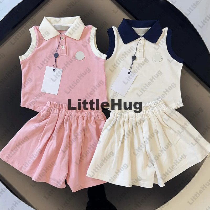 Dress Luxury Kids 2Piece Sets Summer Girls Boys Cute 2Piece Suit Baby Designer Children Tshirt LXY91 Clothes Crg2505301f9