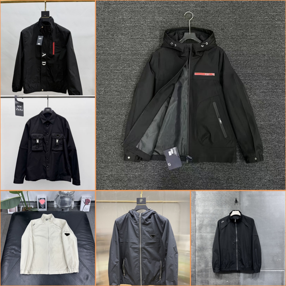 Veste imperméable à l'eau pour hommes, à la mode, décontractée, avec poche, à colle pressée, vêtements de travail en plein air, imprimés, pour Ca