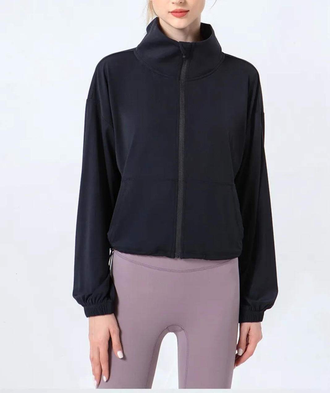 2026 Gym outdoor Clothe Set Autumn And -- Winter New Stand Collar Workout Set Yoga Suit Coat Women * Loose Pocket Sports Jacket Running Fitness Clot