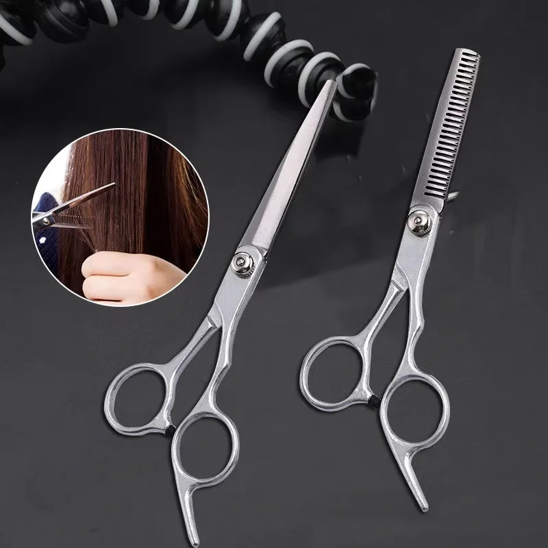 Professional Hairdressing Haircut Scissors 6 Inch Barber Shop Hairdressers Cutting Thinning Tools High Quality Salon Set 260713BJ