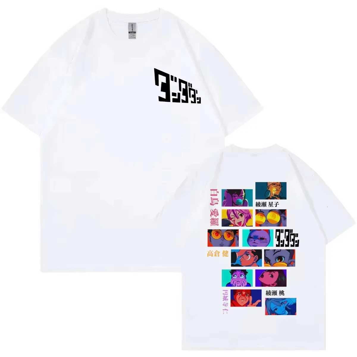 Men Dandadan Japanese Anime T-shirt Clothing Fashion Cartoon Short Sleeve T-shirts High Quality Cotton Oversized T Shirts J260713