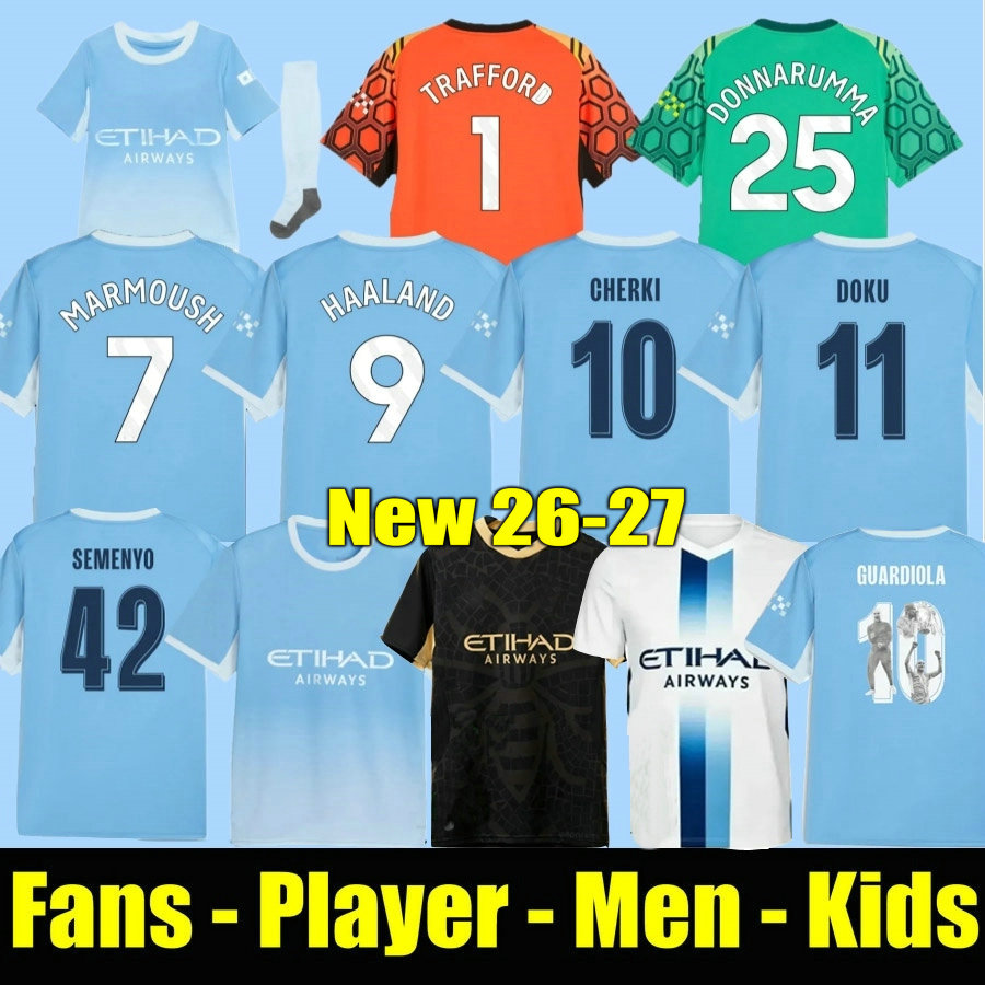 25 26 27 MARMOUSH Soccer Jerseys FODEN player fan football shirt 2026 2027 Man kits Kids DOKU RODRIGO NICO SAVINHO CHERKI REIJNDERS football shir-image-984327782