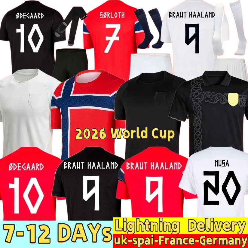New Arrival 2026-2027 Norway National Football Jersey Soft Quick Dry Home Away Fan Soccer Top Casual Sportswear Wholesale Bulk Order For Men Kids