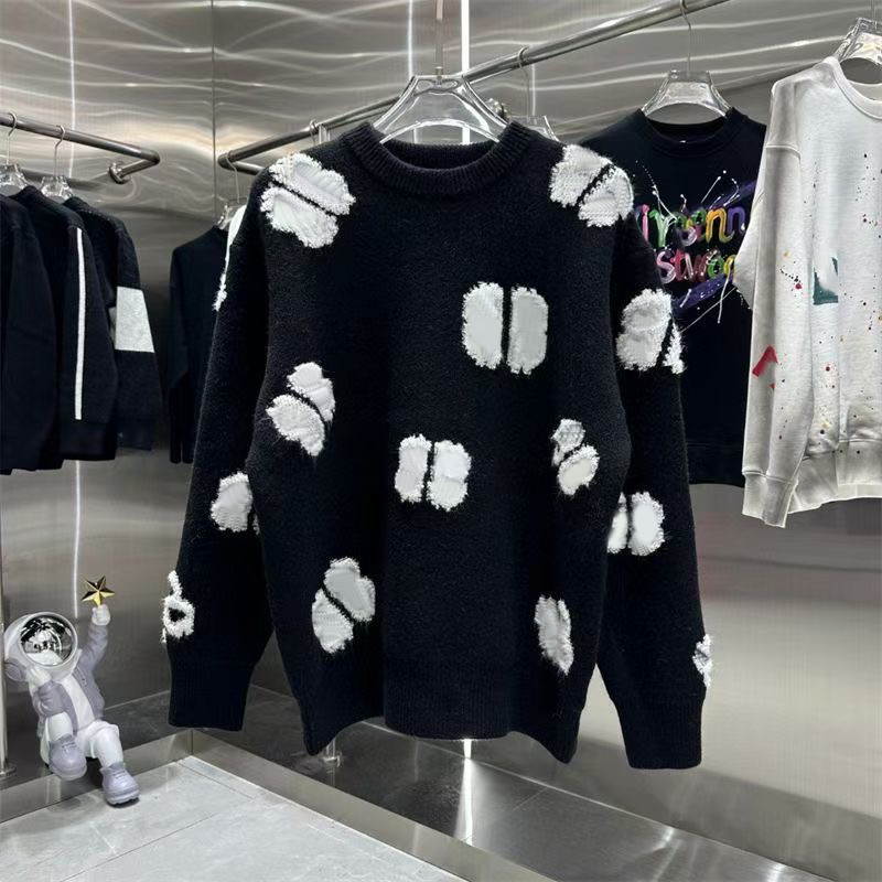 nouveau pulls pour femmes de haute qualité pulls de créateurs lettres jacquard automne hiver chaud haut tricoté col rond mode pull pour femmes à