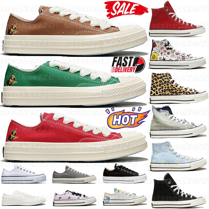 Scarpe firmate Sneakers Canvas Platform Minimalist 70 Ox Optical Chacsly Scarpe classiche da uomo e da donna Nero Bianco Giallo Scarpe da ginnastica
