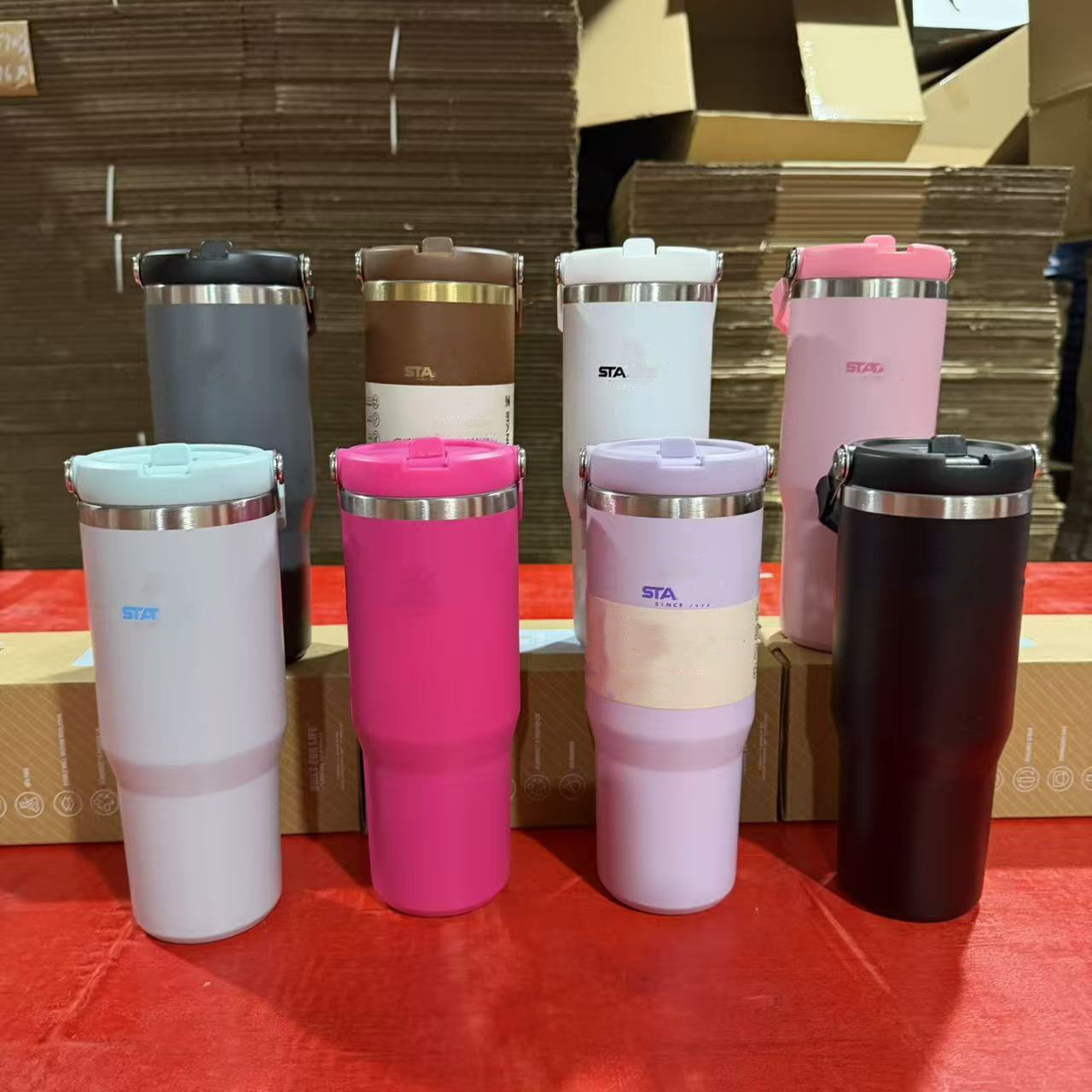 30 Oz Stainless Steel Thermos Mug 304 Stainless Steel Drinkware Vacuum Outdoor Sports Thermal Water Bottle Material for Iced and Hot Drinks