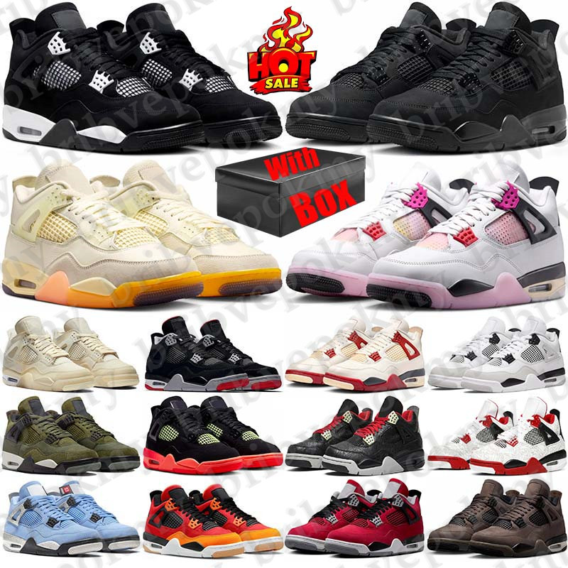 Free Shipping With Box Basketball 4 4s Designer Sport Shoes sneakers d h gate shoe black cats Comic Toro Bravo Valentine for mens womens 2026 classi
