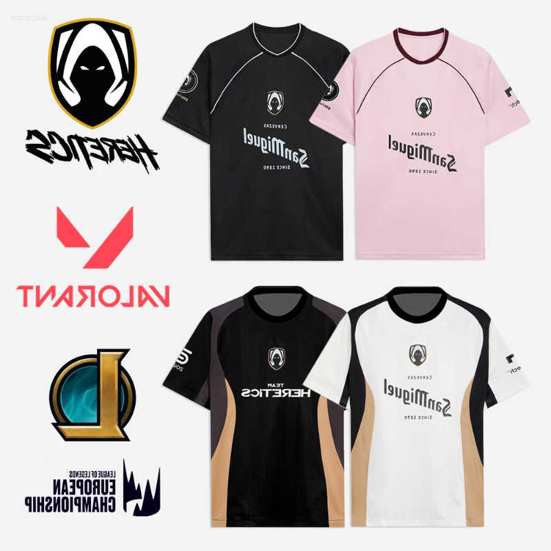 Mens T Shirts Team Heretics Esports Club 2025 LEC Vrant Pro Uniforms And Womens Sports T-shirts L26713