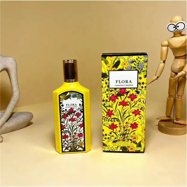 Designer perfume 100ml flora gorgeous gardenia intense Woman men love edition Perfume Fragrance Eau De Parfum Cologne Long lasting Smell fast shi-image-892703700