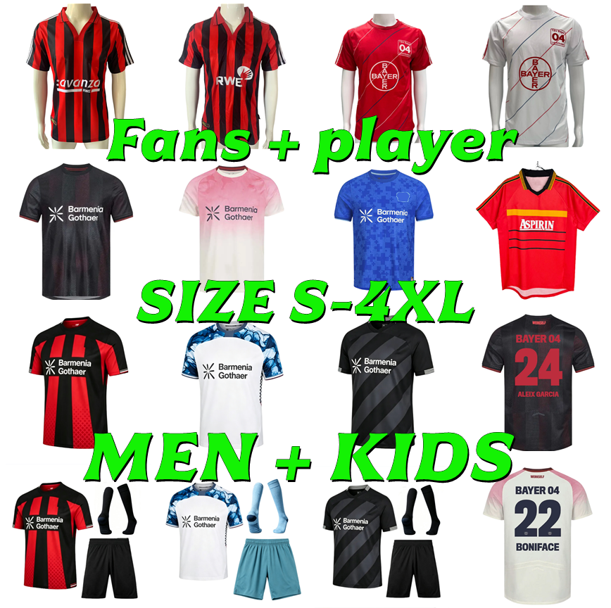 26 27 Bayers Leverkusen Soccer Jersey 2026 2027 GRIMALDO HINCAPIE WIRTZ TELLA TAPSOBA SCHICK BONIFACE Retro 87 88 99 00 01 02 Football Shirt men-image-889839493