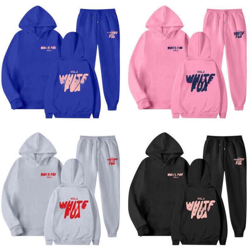 Designer Clothe Whitefoxwomens Sports Wear Whitely Fox Sportswear Mens And Womens Loose Stylish Hooded Sweatshirt Three Piece Set Kids Clothes