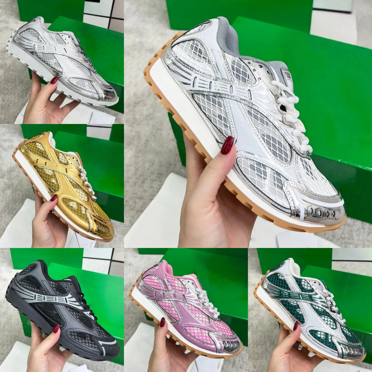 Big Size 35-48 Casual Shoes Men Women Luxury Designer Sneaker Fashion Nylon Fabric Pink Sliver Parakeet Black Merlot Blue Platform Trainers Sneakers