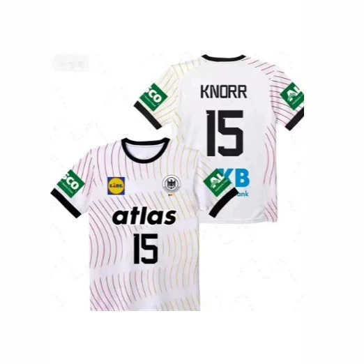 2026 German handball jersey T-shirt quick-drying breathable sportswear short-sleeved mens fitness casual top L26714
