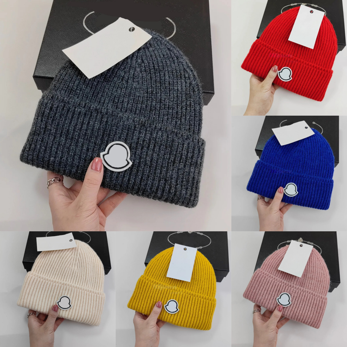 Designer Ribbed Knit Beanie Men Women Winter Warm Cap French Minimalist Classic Bonnet High Quality Daily Casual Mutze Beanies