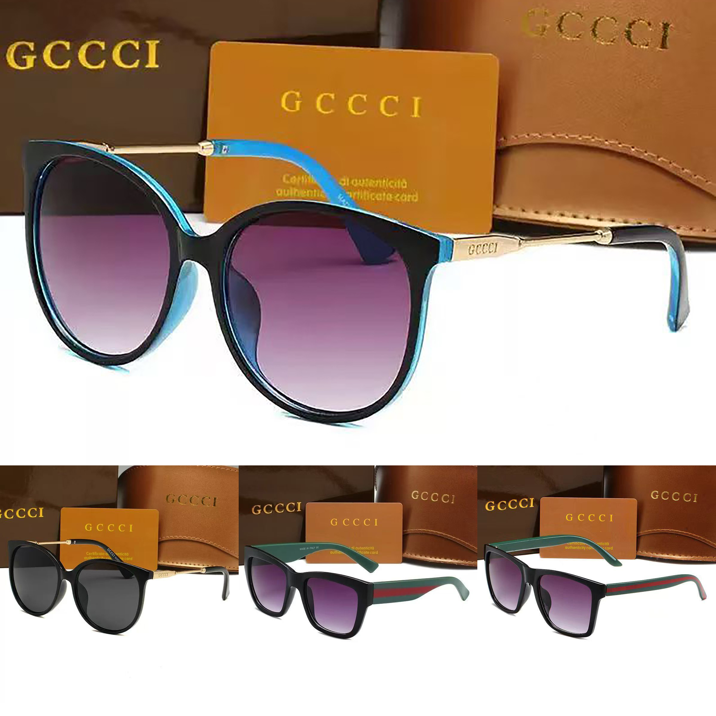 Fashion Vintage Metal Frame Sunglasses Top Luxury Designer For Women Men Senior High Quality Eyewear Classic Eyeglasses Frame Hot Selling Sun Glasse
