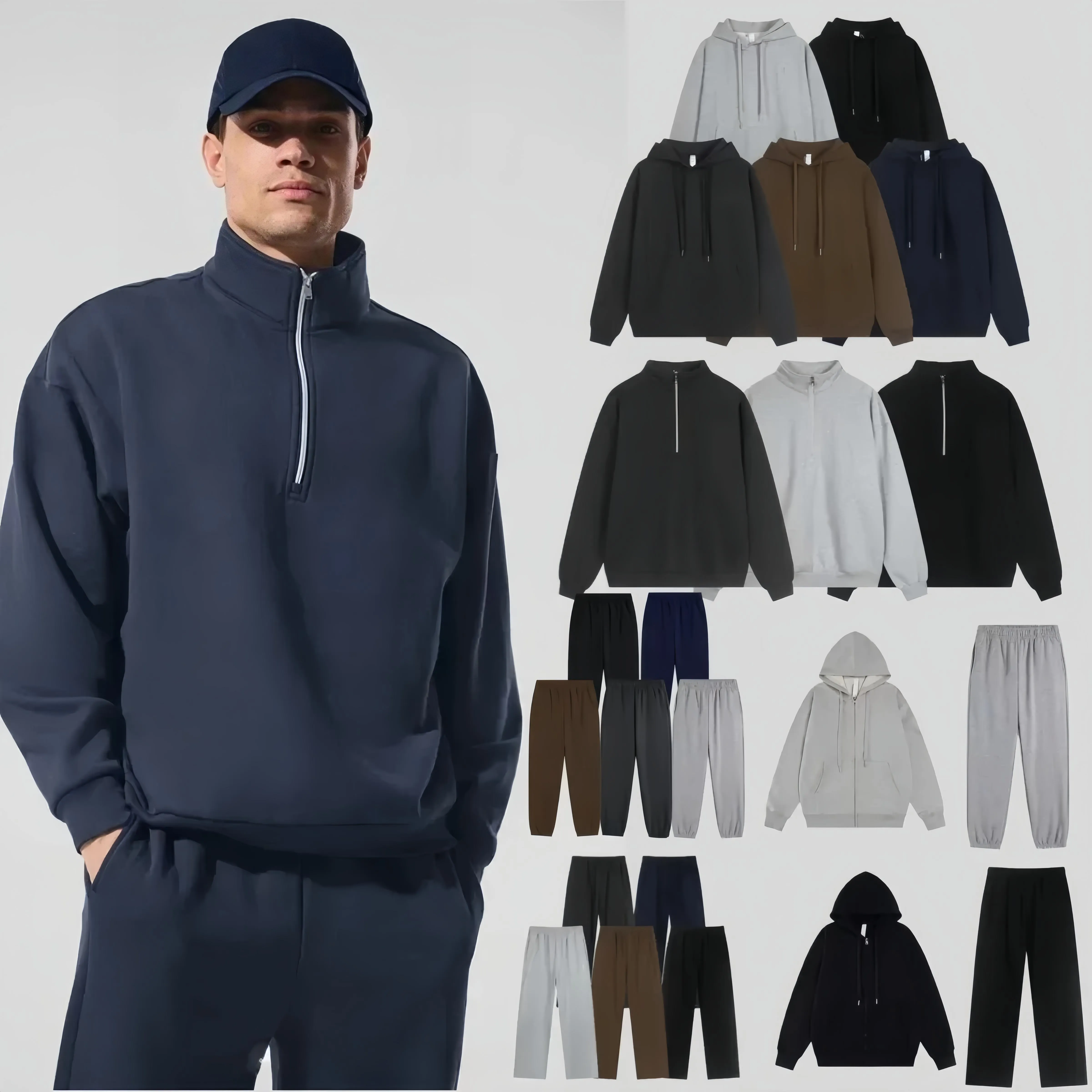 Top Zipper Coat Basic Mens Hoodies set Designer Hooded Comfort Athletic Lounge Sweatshirts Womens set Brand sweatshirt Pants sets Men Hoodie Jacket