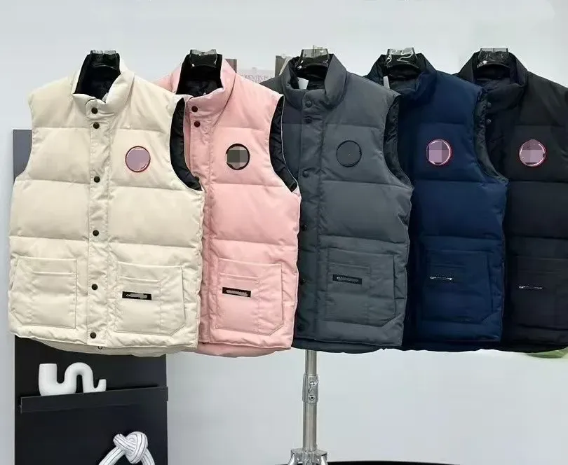Winter Warm Designer gilet Mens Womens Down Vests Casual Fashion Male Coat Female Jacket Hiver Mode Gilet Hommes Bodywarmer Veste Manteau red Label