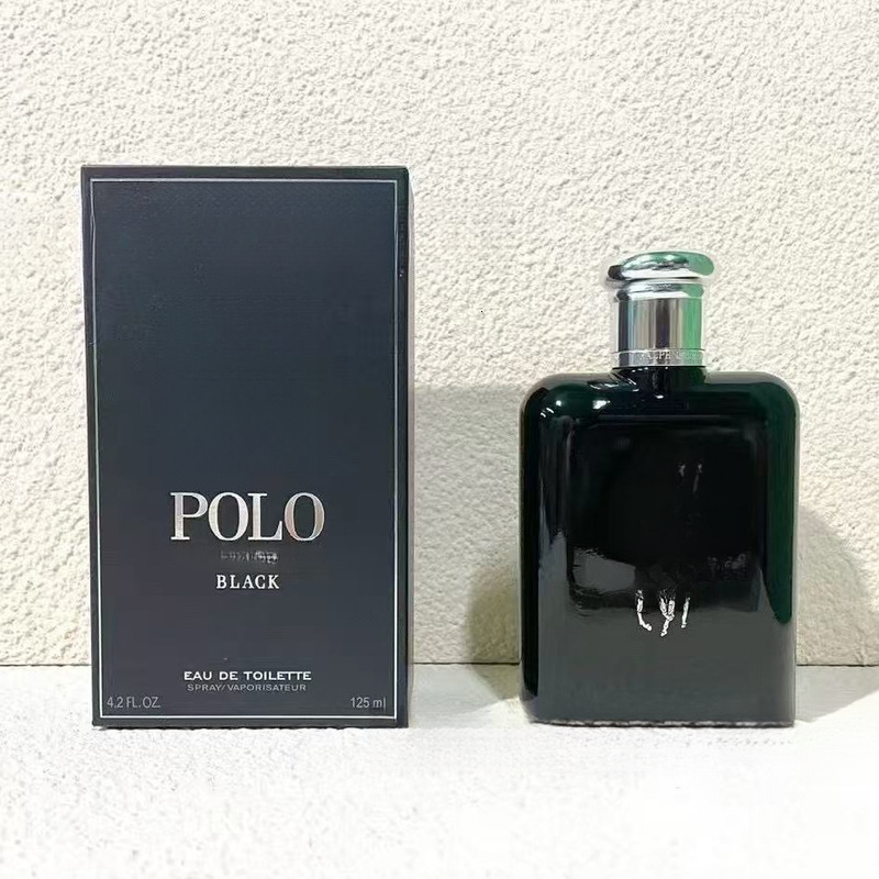 Designer Polo Cologne Unique Perfume Black Men Eau De Toilette 125ml Woody Spicy Fruity Dark Sensual Fragrance For Night Out Blue Green Red Black Po