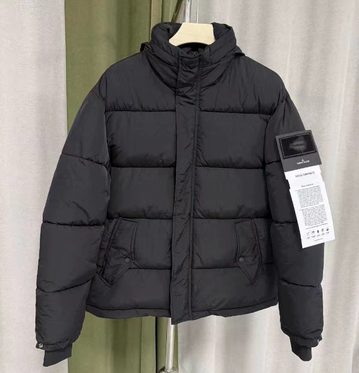 Designer Jacket Cotton Warm Mens S P Stone Collab Jacket Puffer Jackets Painted Camo Crinkle Puffy Jacket Clothing Couple Street Style Winter Winter