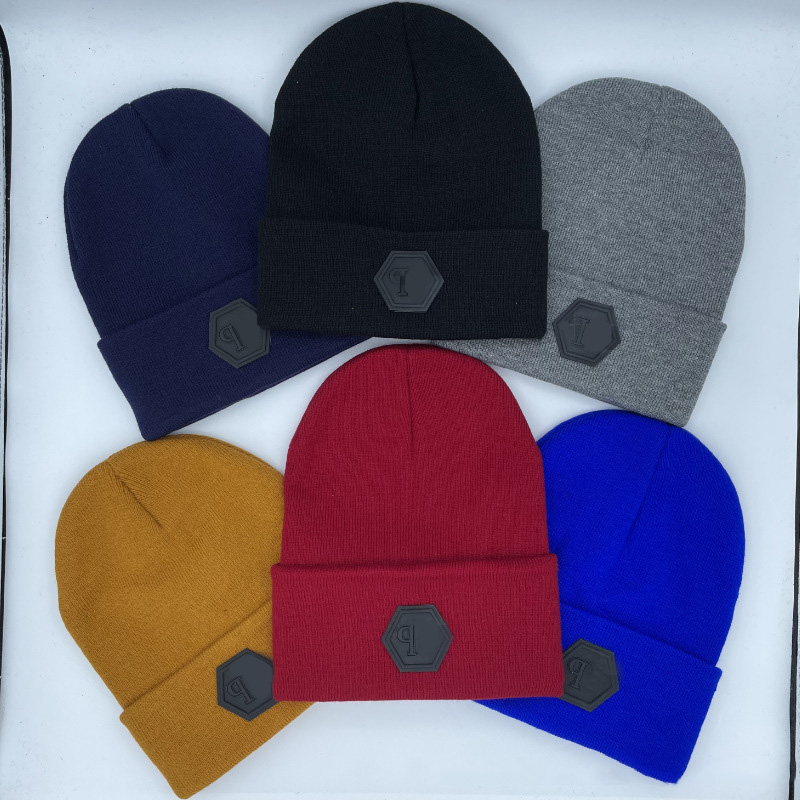 Beanie Designer Beanie 2026 Automne Hiver Tricot Brodé - Casquettes Unisexes Chaudes Bonnet En Tricot Côtelé Bonnet D'hiver À Revers En Laine Mér