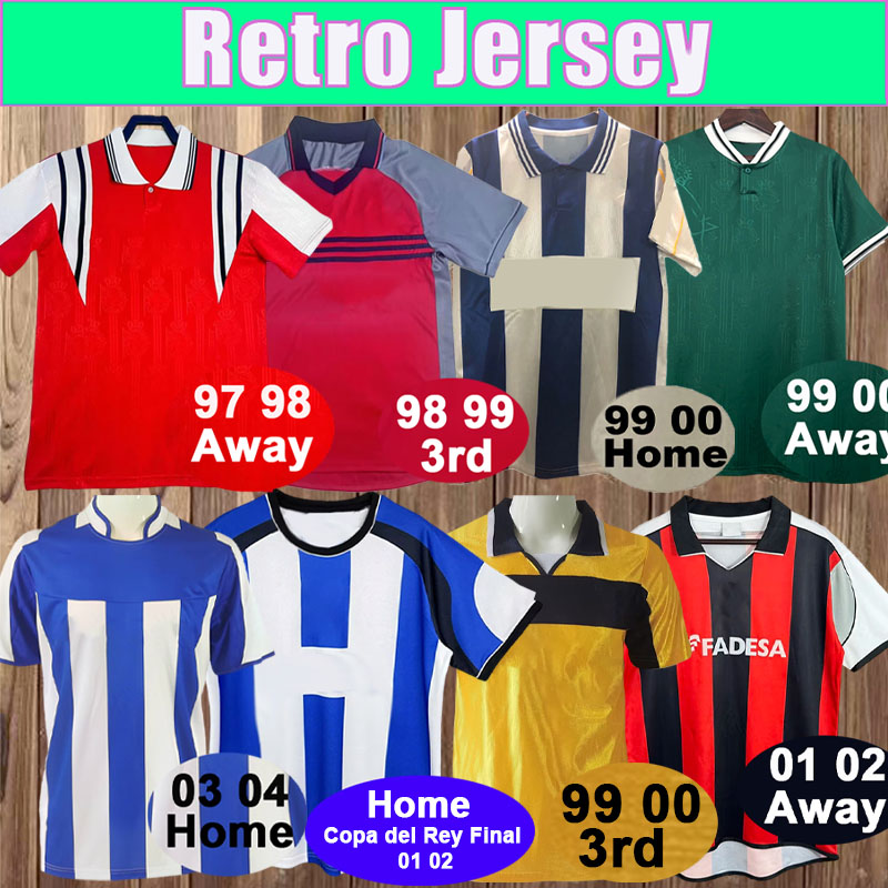 1999 2004 Deportivo Retro Mens Soccer Jerseys MAKAAY DJALMINHA TURU FLORES MAURO SILVA HECTOR VICTOR vintage Home Away 3rd Football Shirts