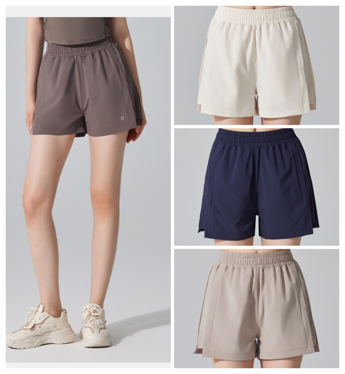 2511AO Summer New Arrival Women's Loose-Fit Straight-Leg Running Pilates Shorts with Side Pockets Fitness and Yoga Pants