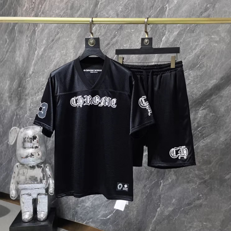 T pour les chemises de créateurs sanskrit col rond t bras floral maillot de hockey sur glace ensemble hip hop lâche hommes maille courte respiran