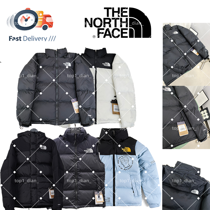 northfface winter puffer jacket Designer 1996 Nuptse Jacket Winter warm and windproof unisex fashionable letter embroidered thick vest down jacket