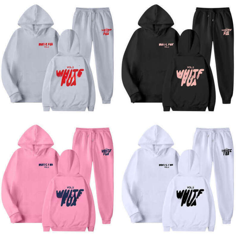 Designer Clothe Whitefoxwomens Sports Wear Whitely Fox Sportswear Mens And Womens Loose Stylish Hooded Sweatshirt Three Piece Set Childrens Clothing