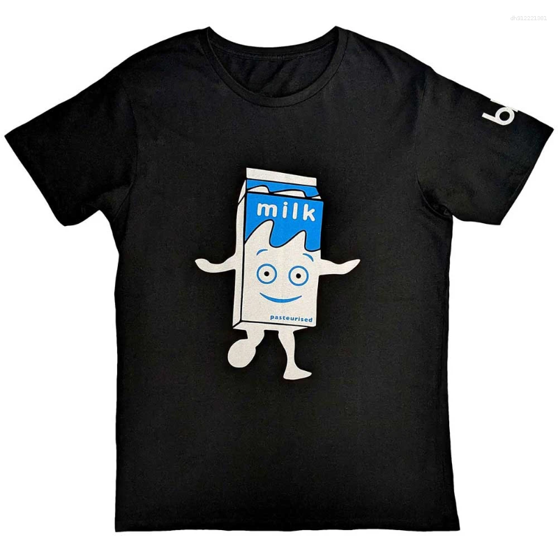 Men's T Shirts Milky Blur Band T-Shirt Cotton Graphic Tee Men Women Summer Streetwear