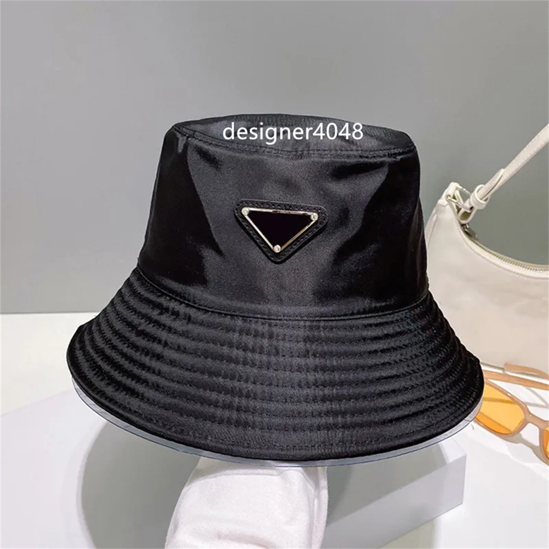 10A bucket hat designer bucket hat luxury solid color Triangle Fashion Summer sun protection fashion versatile casual style seaside beach designer h
