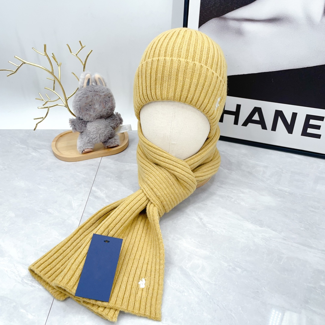 Scarfs Designer Women Beanie Knitted Set Classic Multi Color Hats & Scarves Sets Autumn/Winter Warm Mens Outdoor Windproof Street Fashion Trendy Mat