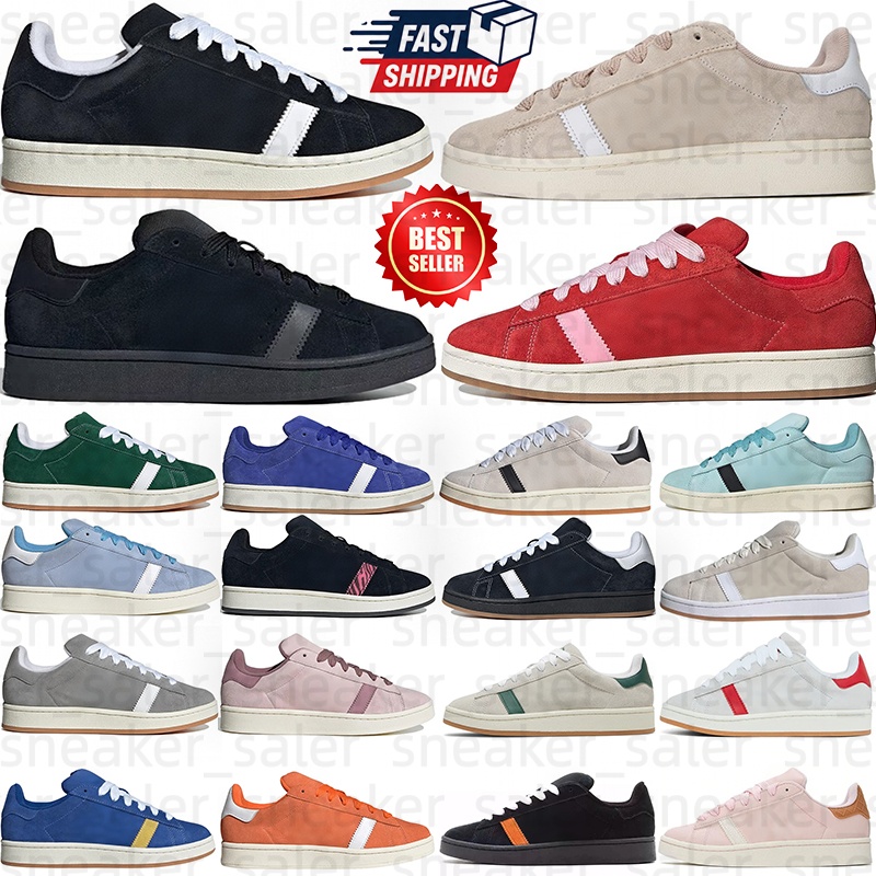 designer trainers casual shoes campus00 men women campuse leather suede flat platform chunky skate black white brown gum outdoor sports shoe new