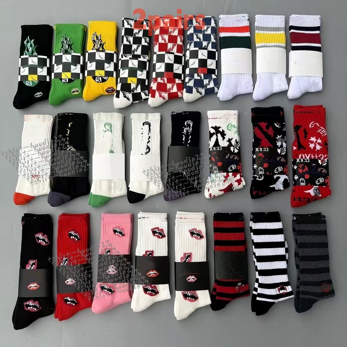 chaussettes hommes chaussettes de créateurs designers femmes hommes chaussettes hommes luxe chaussettes brodées Heartity Designer bas lettre clas