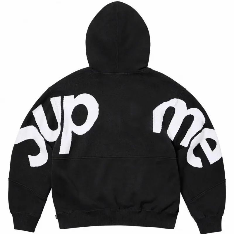 2026ss suprememlys Men's designer American street brand letter embroidery hoodies men's pure cotton plus sweat absorbing Y2K hip hop fashi