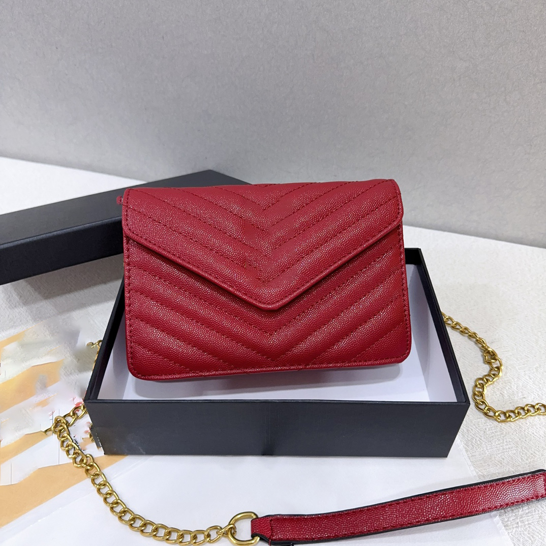 Vintage Embroidery Solid Color PU Leather Womens Crossbody Shoulder Sling Chain Bag Simple Square Hasp Bags Commuting