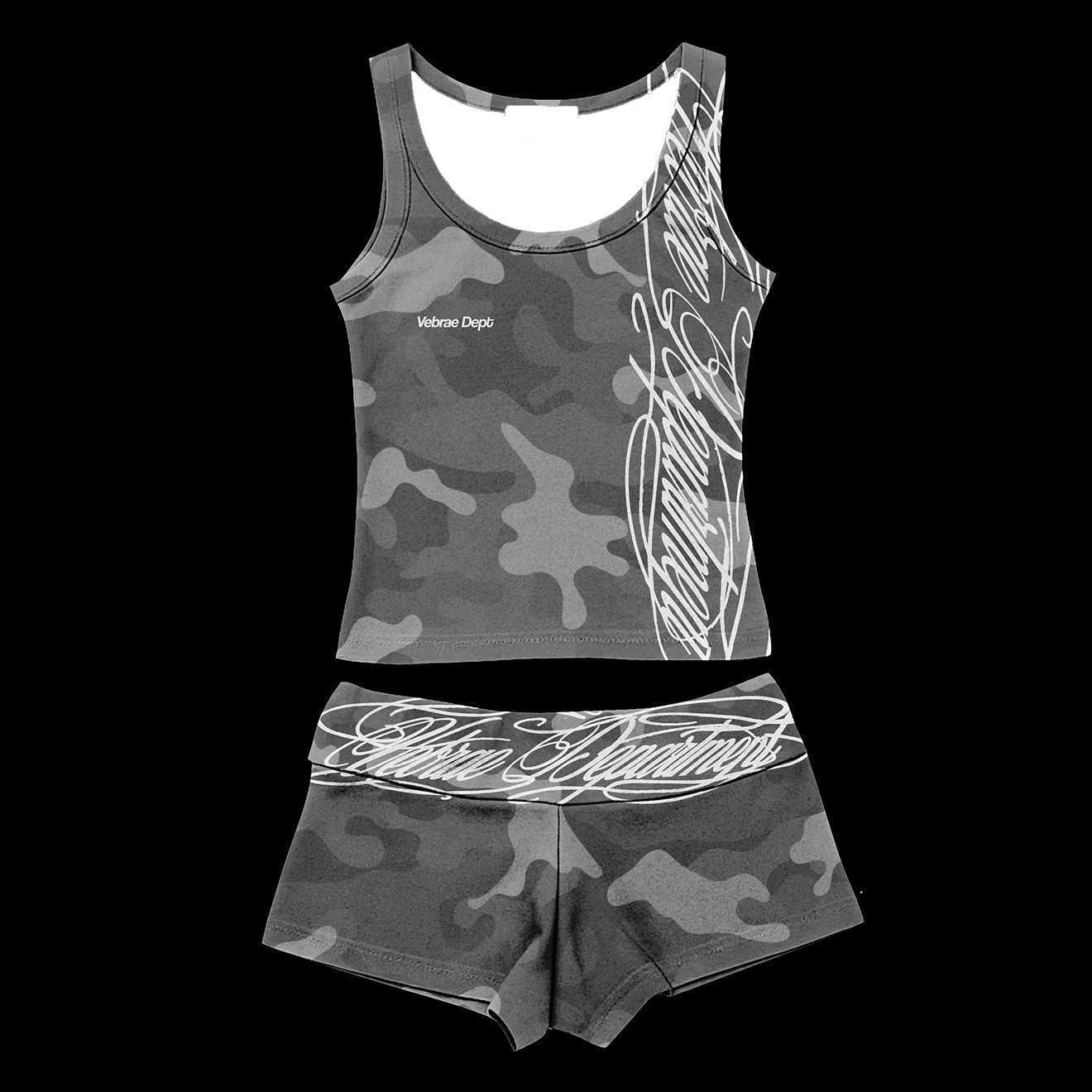 Y2K Letter Print Tank Top 2026 New American Style Hot Girl Shorts Sleeveless U-Neck Cropped Womens Top L26715