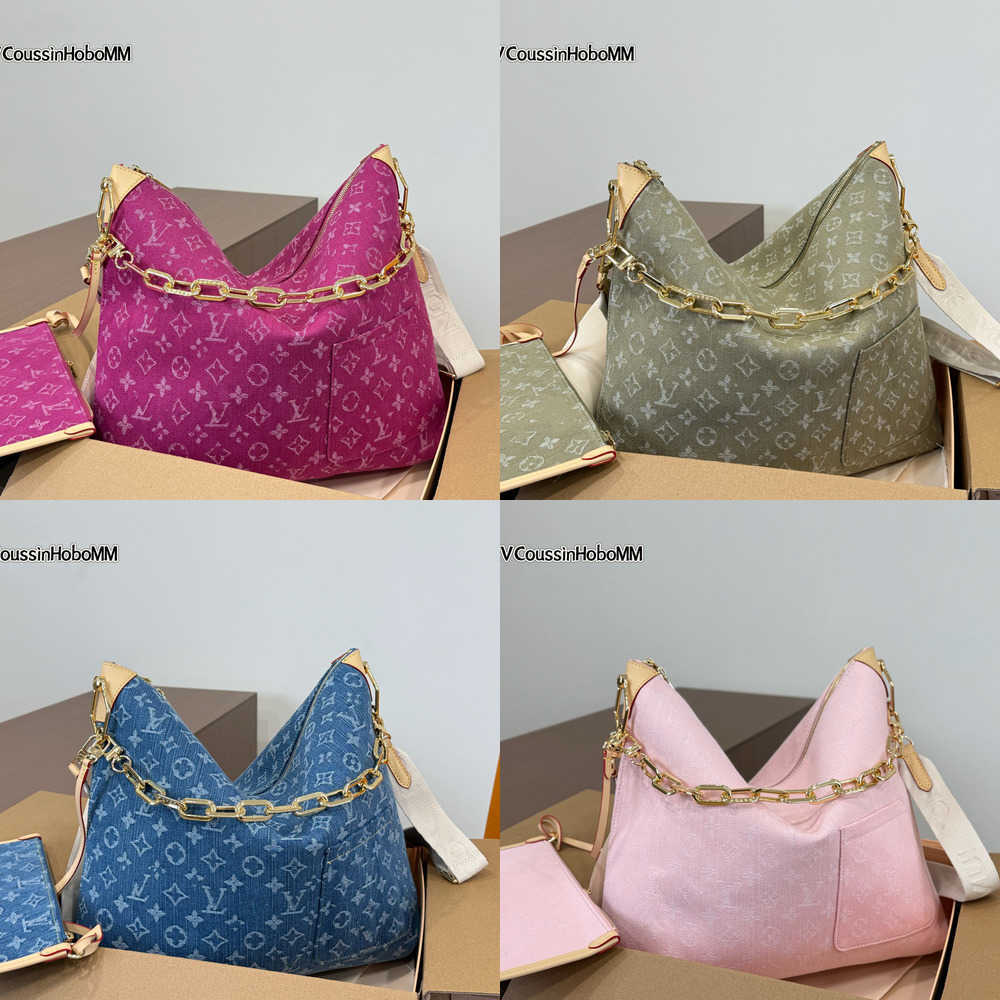 Evening Bags 10A quality coussin bag Womens crossbody shoulder bag Relief designer handbag Hobo MM Cowboy leather chain bags expensive tote messenge