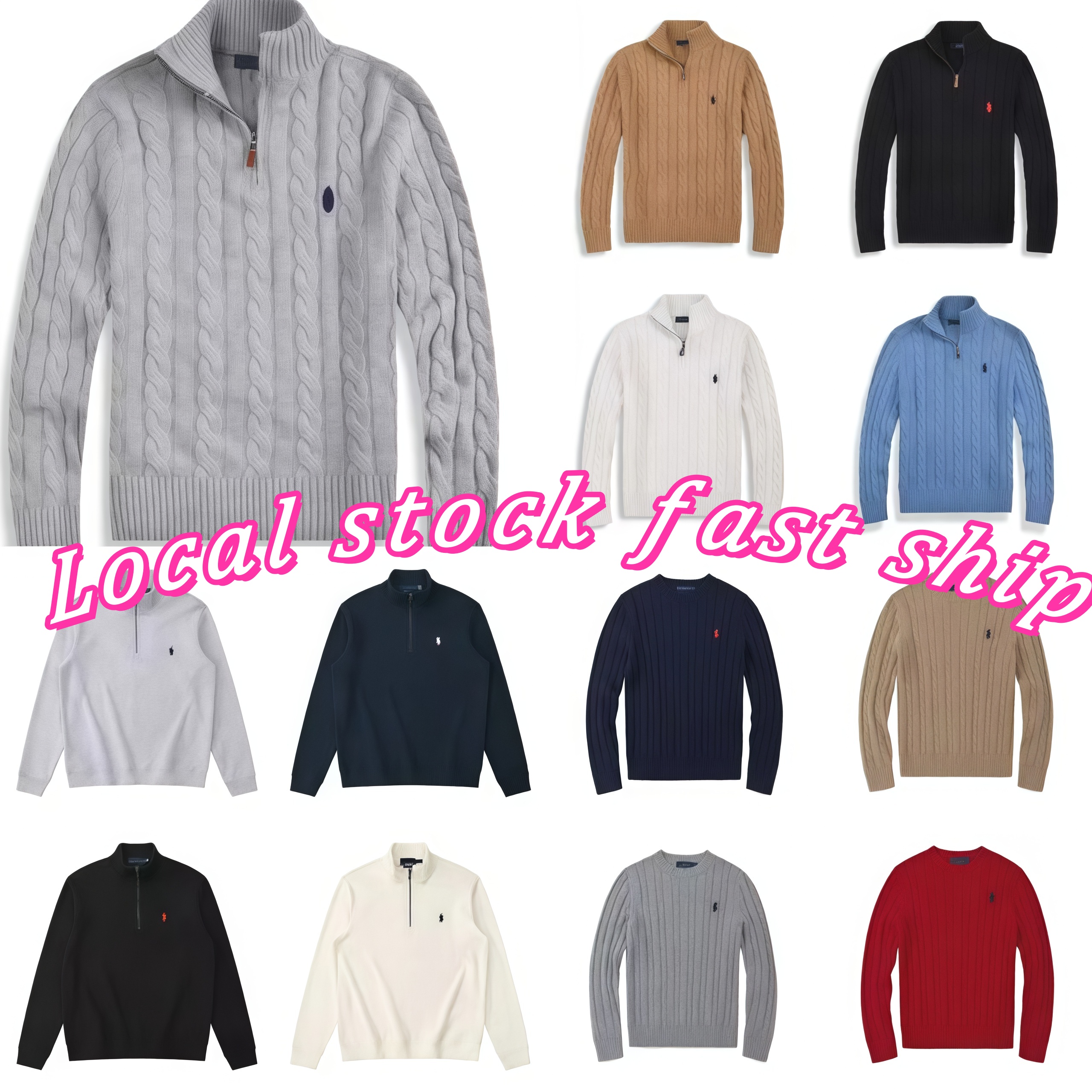 Designer Hoodie man tracksuits Fashion Brand Suit Spring Autumn Womens Sportswear Casual Style Hoodie Knit Sweater Casual Half Zipper Autumn Jumper