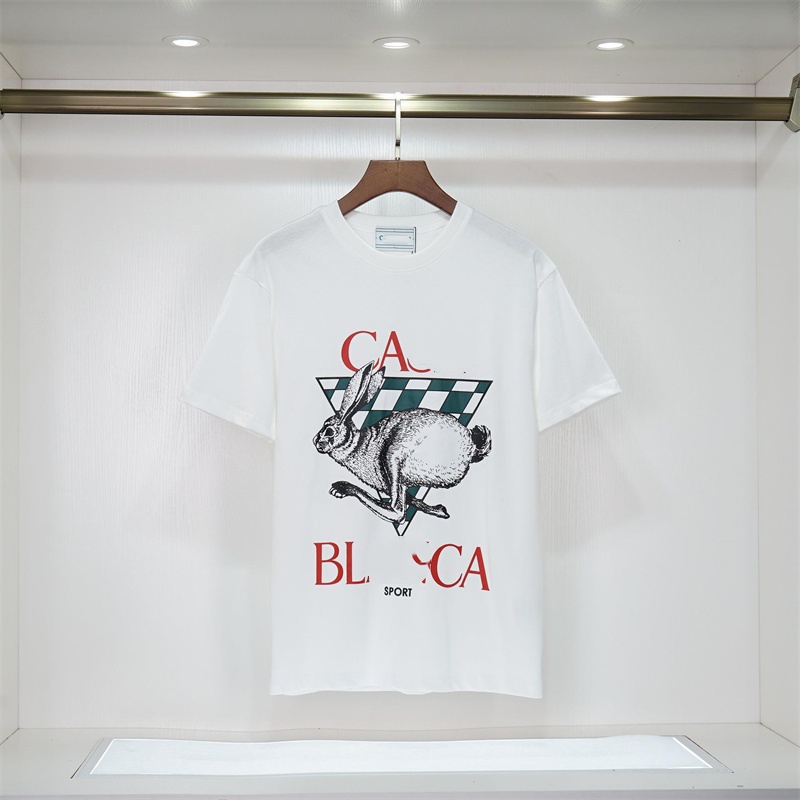 Casas Shirt Designer Tshirts Men Women Colorful Psychedelic Mushroom Art Pattern High Quality Trendy Streetwear Classic Trend Tennis Club Hot Sale G