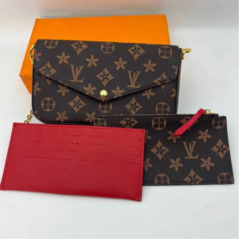 10A Bags 3/p Set Top Luxury Designer Wallet Shoulder Women Classic Flower Pochette Felicie Bag Leather Clutch Tote Messenger bags 2026