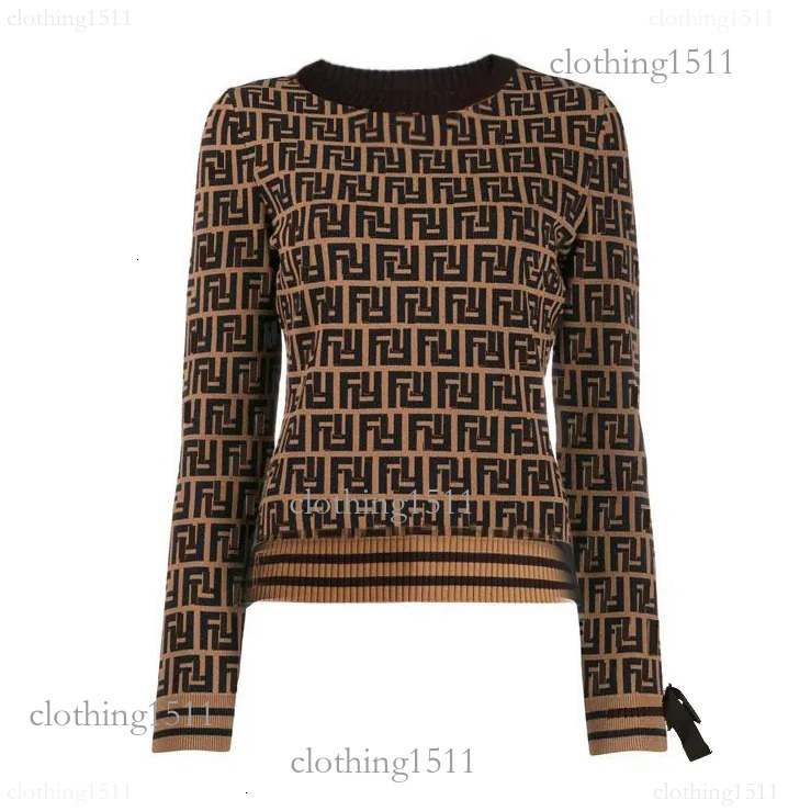 Femmes Vêtements Designer Pull Monogramme Top En Tricot Vintage Inspiré Noir Gris Col Rond Chaud Coton Femmes Pull Pull