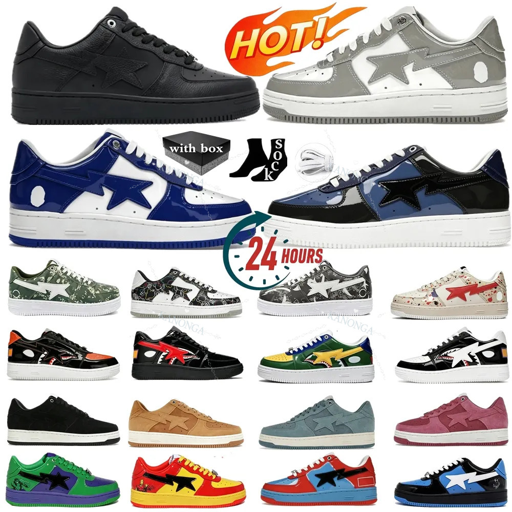 5A+ Designer Mens Women Casual Navy Blue Light Pink Cherry Blossom Ite Red Shark Cartoon Pattern Outdoor Casual Skate Shoes Fashion Daily Outfit