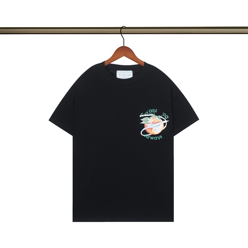 Casas Shirt Designer Tshirts Men Women Colorful Psychedelic Mushroom Art Pattern High Quality Trendy Streetwear Classic Trend Tennis Club Hot Sale G