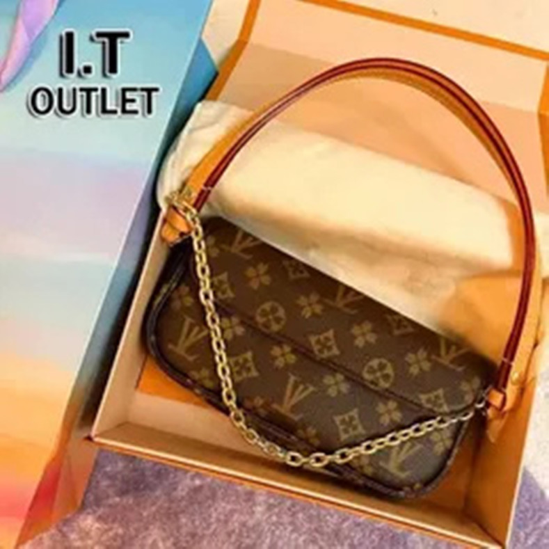 Designer Handbag Luxurys Handbags Women Classic Shoulder Bag Grace totes shopping Bags brown flower leather Wallet Lady Clutch Purse Crossbody 5A