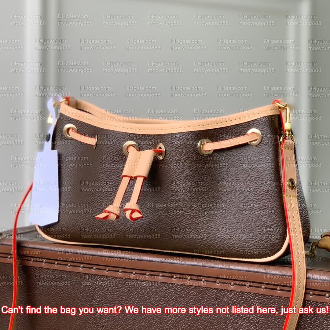 12A Upgrade Mirror Quality Designer Hobo Bag 24cm Nano Frivole Handbags for Women Canvas Cowhide Leather Shoulder Bag Brown Purse with Box M29537