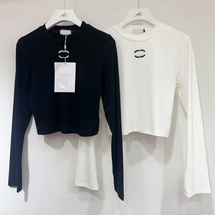 new Autumn winter High quality Women's Sweatshirt designer Sweaters embroidery letter Slim fit long sleeves Round neck base layer top Fashion C