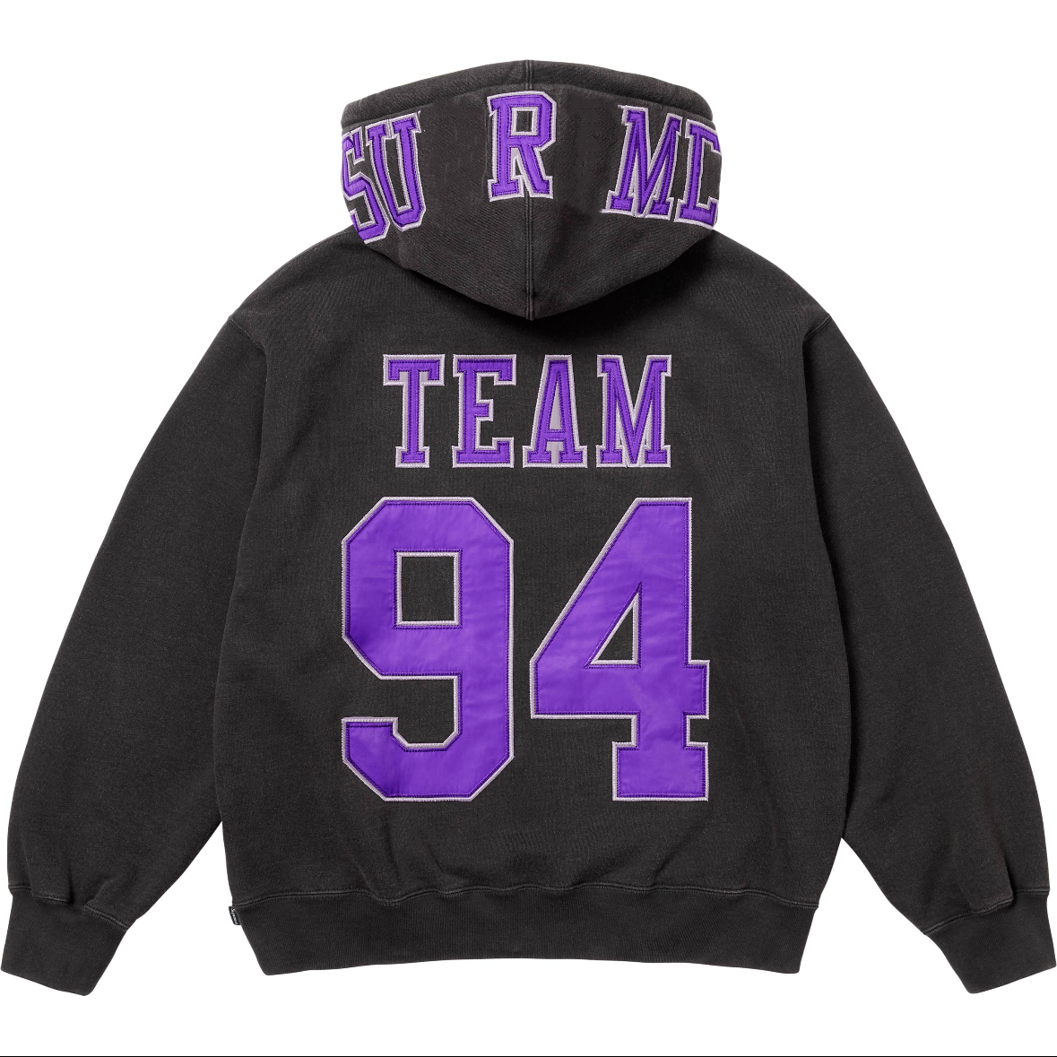 2026ss suprememlys Men's designer American street brand letter embroidery hoodies men's pure cotton plus sweat absorbing Y2K hip hop fashi