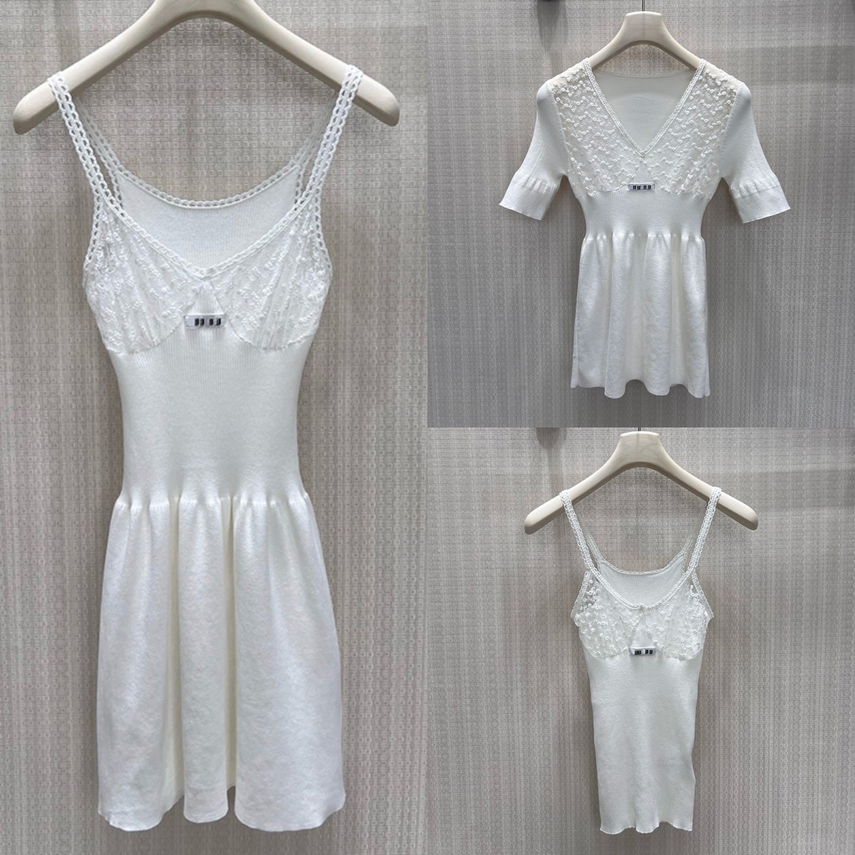 Slim Fit Sling Dress For Women Lace Sexy Hollow Short Sleeve t Shirts Summer Home Wear Vintage White Camisole