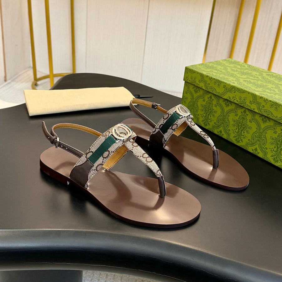 Tongs de créateur pantoufles pour femmes, pantoufles classiques avec lettres imprimées, chaussures décontractées, pantoufles paresseuses à tête r